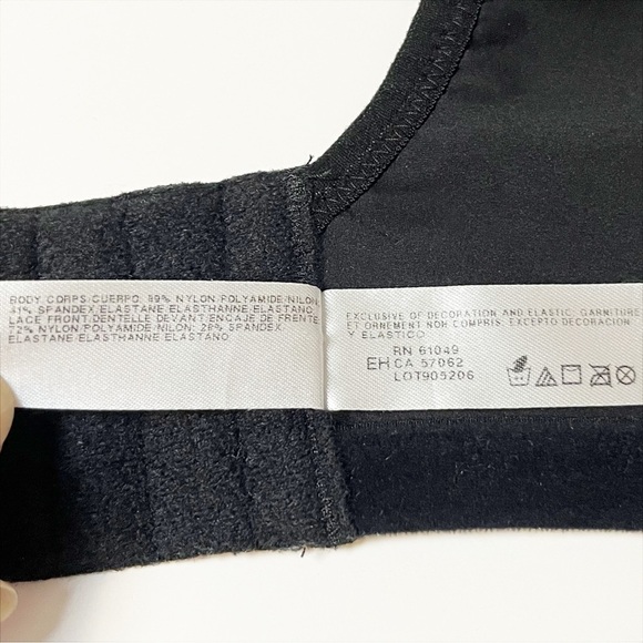 Wacoal Final Touch Molded Underwire Bra 40DD 40E black full coverage 855298 - Picture 8 of 9